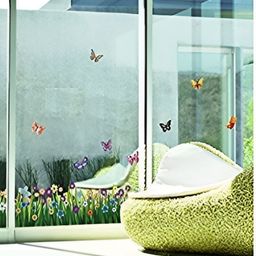 Asian royal Cream Coloured & Green Printed Self Adhesive Wall Sticker-16