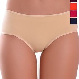 DHANDAI FASHION Pack Of 5 Pure Cotton Bikini Briefs Soft Cotton Panty (SC-M-12)Mlt Pcs-5-image-5