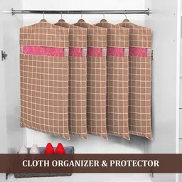 Kuber Industries Brown Set of 6 Regular Multi-Utility Organisers image 5