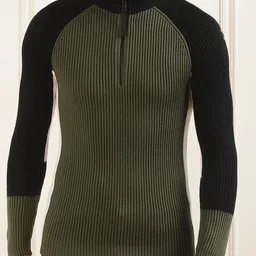 Karl Lagerfeld Men Striped Woollen Pullover-image-15