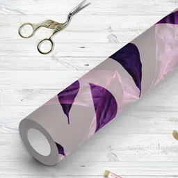 ArtzFolio Grey & Purple Printed UV Resistant Wallpaper-image-90