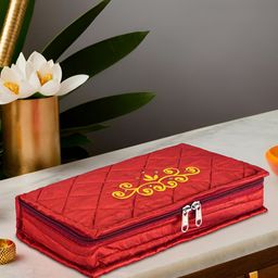 Aura Red Set of 1 Regular Jewellery Organiser Organisers-9