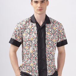 Vestirio Men Relaxed Floral Opaque Printed Casual Shirt-image-121
