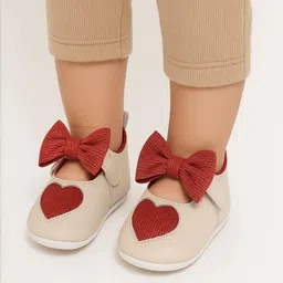 Star Fish Kids-Unisex Beige Cotton Booties-42