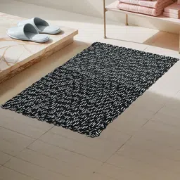 Homzz Black & White Anti-Skid Reversible Doormat-picture-16