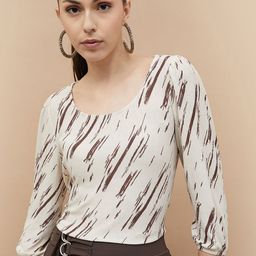 CODE by Lifestyle Women Printed Extended Sleeves Pockets T-shirt-image-11