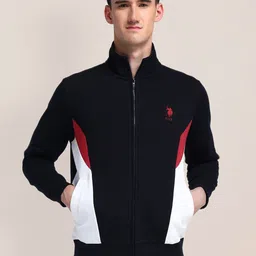 U.S. Polo Assn. Men Cotton Colourblocked Long Sleeves Sweatshirt-picture-24