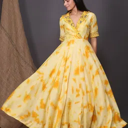 KYETH Tie and Dye Print Maxi Dress-22