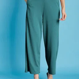 Selvia Women Mid-Rise Pleated Trousers-image-46