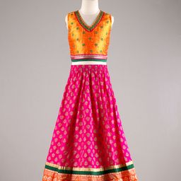 Twisha Embroidered V Neck Choli With Designer Lehenga With Dupatta - Yellow & Pink-picture-12