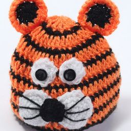 Knits & Knots Animal Design Cap - Orange & Black-image-9