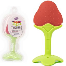 Mastela Fruit Shaped Silicone Teether - Red-19