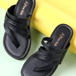 Pine Kids Party Wear Sandals - Black-image-62