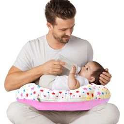VParents Feeding Pillow Stars Print - Pink-image-37