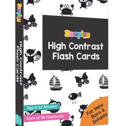 zooplay india Doxbox High Contrast Flashcards Black - 30 Cards-picture-11