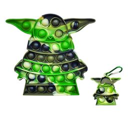 FunBlast Alien Shaped Pop Bubble Stress Relieving Silicone Pop It Fidget Toy Pack of 2 - Multicolor-25