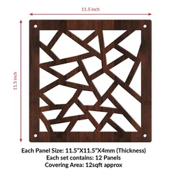 RANDOM Brown Geometric Window Blinds image 5