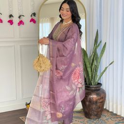 KALINI Women Embroidered Straight Kurta Set-image-74
