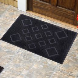 IVAZA Black Plastic 1400 GSM Bath Rugs-picture-0