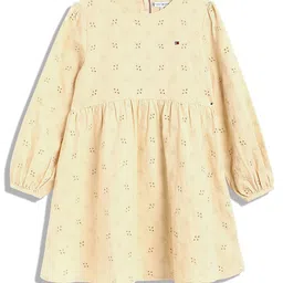 Tommy Hilfiger Girls Round Neck Fit and Flare Dress-image-97
