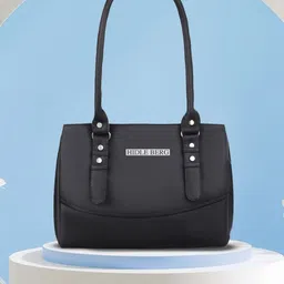 HIDLE BERG Structured Shoulder Bag with Quilted-10