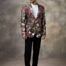 Rivaar By Rocky Star Men Printed Single Breasted Blazer-picture-19