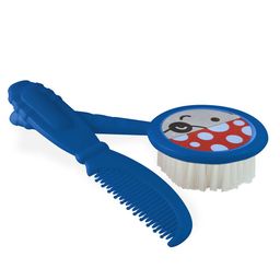 Beebaby Round Soft Brush and Comb Set - Blue image 2
