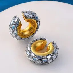 SOHI Contemporary Studs Earrings-image-79