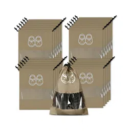 Aura Brown 24 Pieces Reusable Shoes Organisers-9