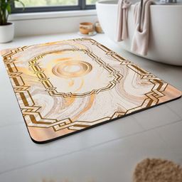 IVAZA Peach 1850 GSM Silicone Bath Rugs-image-83