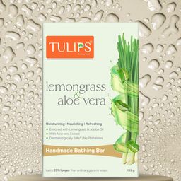 TULIPS  Set Of 6 Moisturizing Nourishing Bathing Bar Soap With Aloevera-125g Each image 2