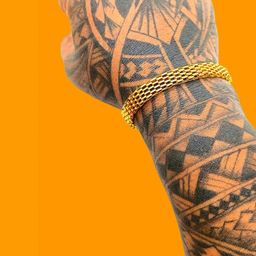Dynamic Retail Global Men Gold-Plated Wraparound Bracelet-image-38