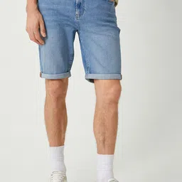 Koton Men Washed Slim Fit Denim Shorts-image-47