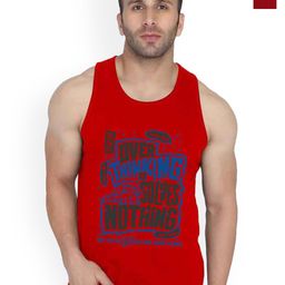 SLOWLORIS Pack Of 2 Printed Combed Cotton Gym Vests-picture-8