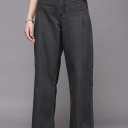 COSMIC TRIO Women Smart Straight Fit High-Rise Jeans-image-83