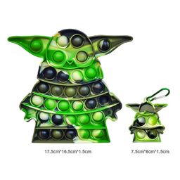 FunBlast Alien Shaped Pop Bubble Stress Relieving Silicone Pop It Fidget Toy Pack of 2 - Multicolor image 3