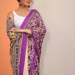 Libas Floral Handloom Saree-image-87