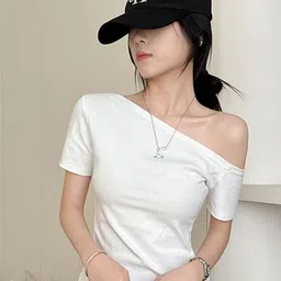 StyleCast x Revolte One Shoulder Crop Top-image-92