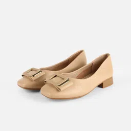 Beatnik Women Block Heel Pumps with Bows-picture-1