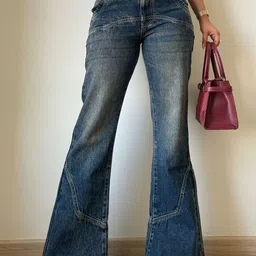 Off Duty India Women Flared Low-Rise Low Distress Heavy Fade Jeans-image-70