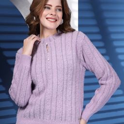 Thirty Threads Women Striped Woollen Pullover-image-62