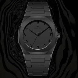 EMPERO Unisex Brass Printed Dial & Bracelet Style Straps Analogue Watch DM01 Full Black-picture-16