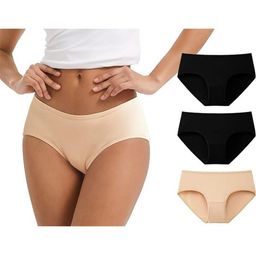 Diving Deep Women Pack Of 3 Cotton Hipster Briefs-image-61