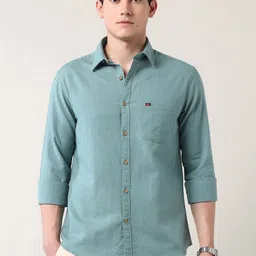 AD By Arvind Men Classic Slim Fit Opaque Casual Shirt-image-36