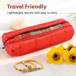 Kuber Industries Red Set of 1 Regular Jewellery Organiser Organisers image 3