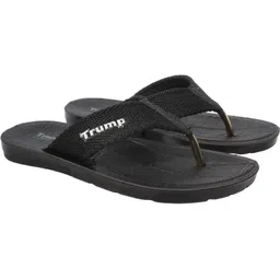 Trump Black PU Flip Flops-picture-27