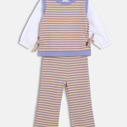 MINI KLUB Girls Striped Top with Trousers-image-31
