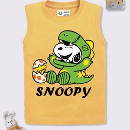 YK X Minute Mirth Boys Snoopy Printed Pure Cotton T-shirt-picture-50