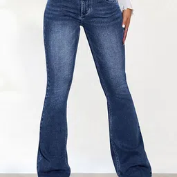 StyleCast Women Bootcut Low-Rise Light Fade Acid Wash Stretchable Jeans-picture-12