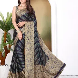 MAGNEITTA Pure Chiffon Saree-image-26